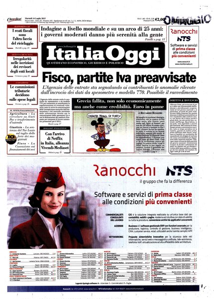 Italia oggi : quotidiano di economia finanza e politica